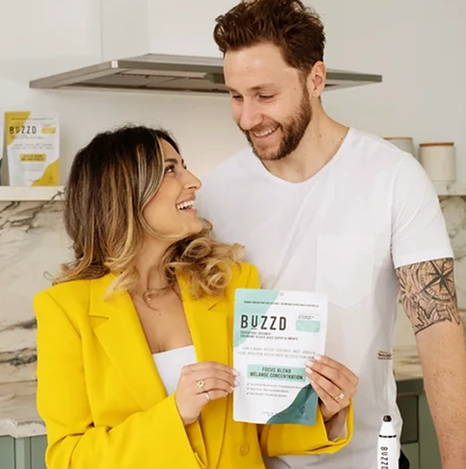 Buzzd founders with product